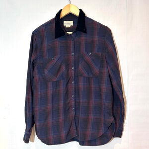 Denim & Supply Ralph Lauren Plaid Button Down Top Velvet Collar